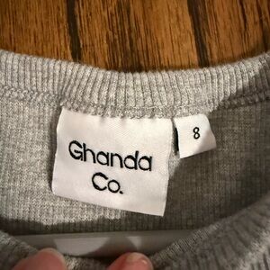 Ghanda Light Gray Women's Crew Neck Sweater